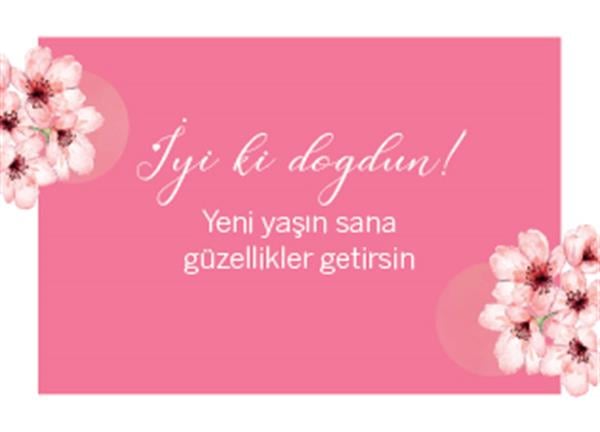 Doğum Günü Tebrik Kartı