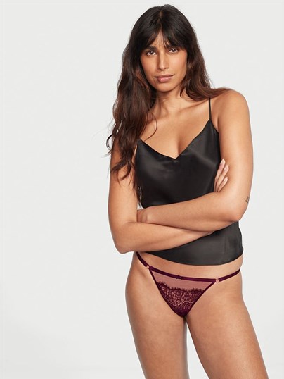 Dream Angels File ve Dantel V-string Külot