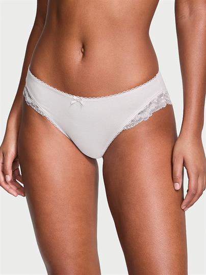Esnek Pamuklu Dantel Kenarlı Bikini Külot
