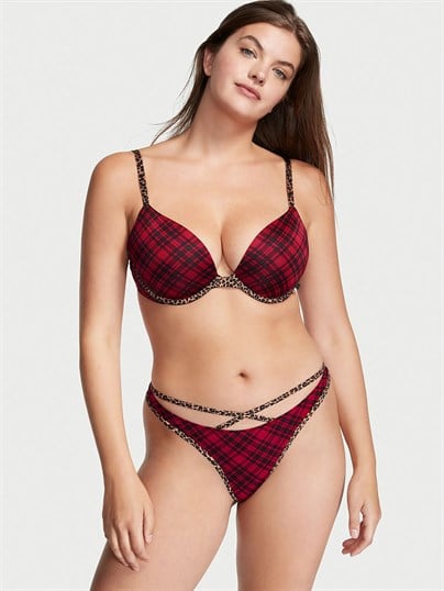Esnek Pamuklu Strappy Tanga Külot