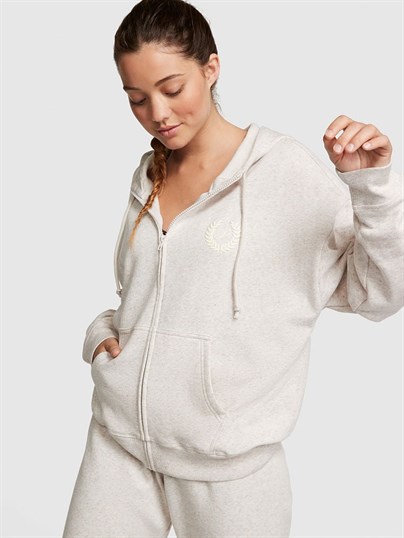 Everyday Fermuarlı Kapüşonlu Polar Sweatshirt