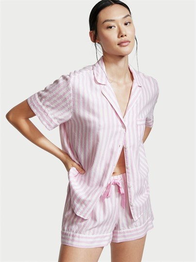 Flanel Kısa Pijama Takımı