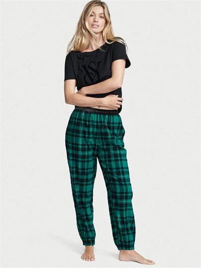 Flanel T-shirt Pijama Takımı