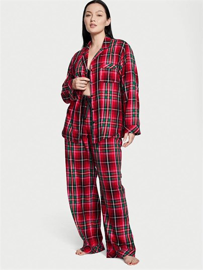 Flanel Uzun Pijama Takımı