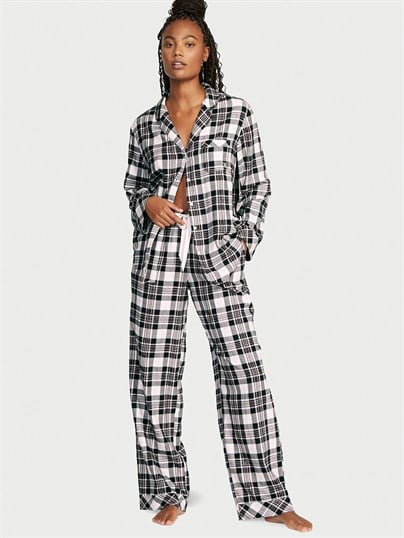 Flanel Uzun Pijama Takımı
