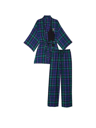 Flannel 3'lü Pijama Takımı