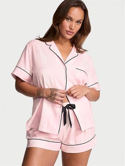 Flannel Şortlu Pijama Takımı