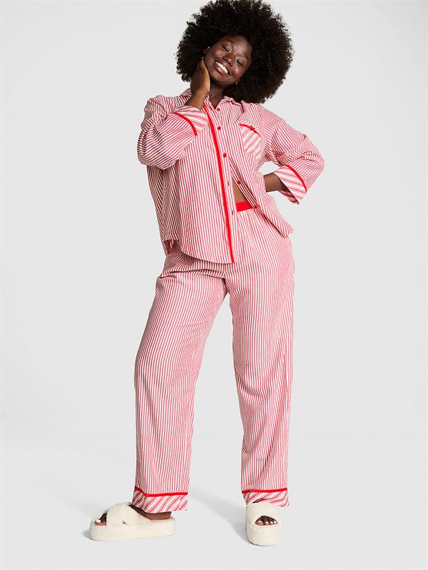 Flannel Uzun Pijama Takımı