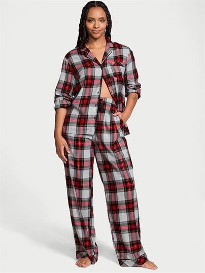 Flannel Uzun Pijama Takımı
