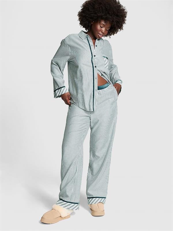 Flannel Uzun Pijama Takımı