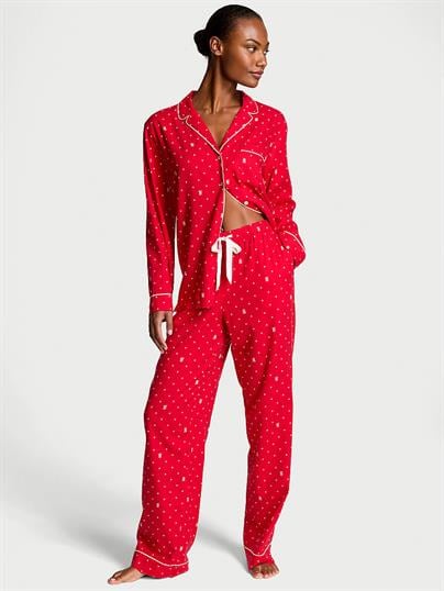 Flannel Uzun Pijama Takımı