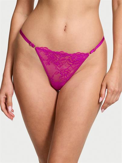 Gül Dantelli Ayarlanabilir V-String Külot