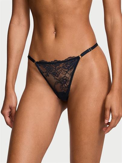 Gül Dantelli Ayarlanabilir V-String Külot