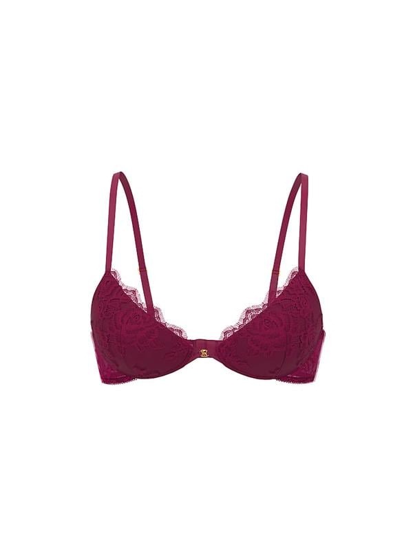 Gül Dantelli Push-Up Sütyen