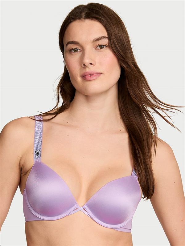 Işıltılı Askılı Push-Up Sütyen