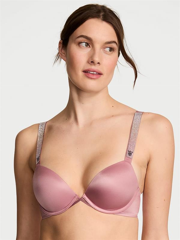 Işıltılı Askılı Push-Up Sütyen