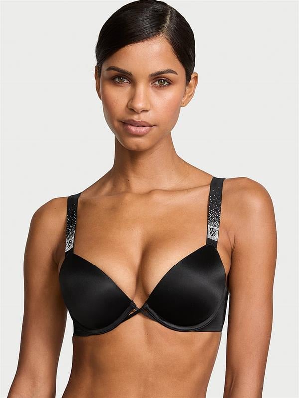 Işıltılı Askılı Push-Up Sütyen
