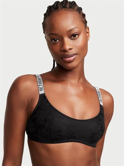 Işıltılı Askılı Scoop Bralet