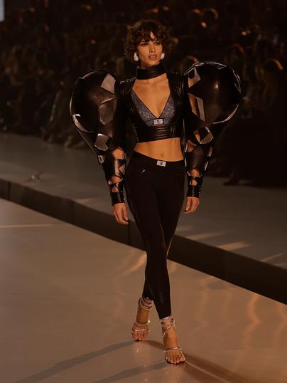 Işıltılı Pamuklu Balensiz Derin Dekolteli Bralet
