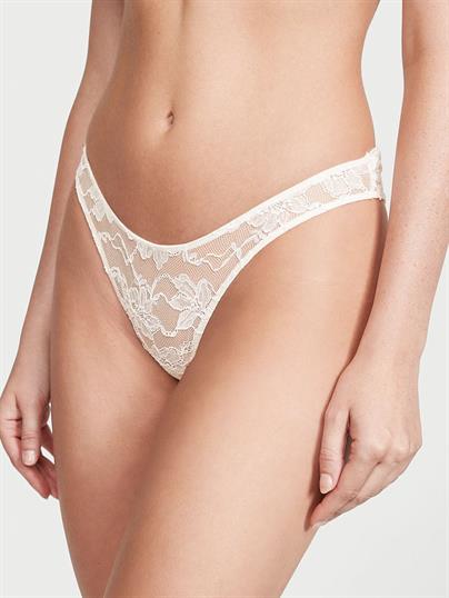 Işıltılı Zincir Askılı Dantelli Brazilian Külot