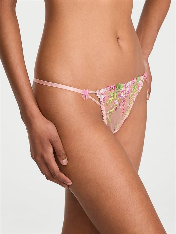 İşlemeli V-String Külot