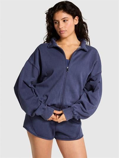 Ivy Fermuarlı Polar Varsity Sweatshirt