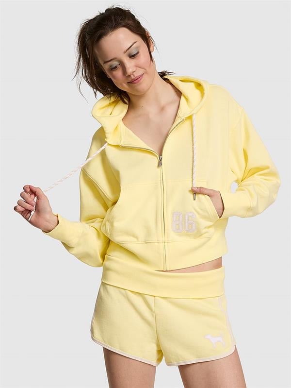 Ivy Terry Dar Kesim Fermuarlı Sweatshirt
