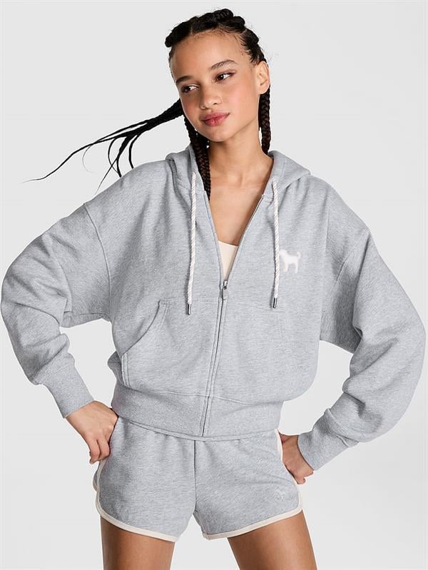 Ivy Terry Dar Kesim Fermuarlı Sweatshirt