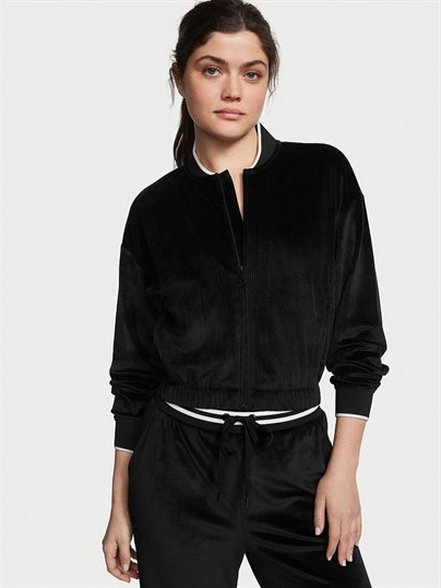 Kadife Fitilli Bomber Ceket