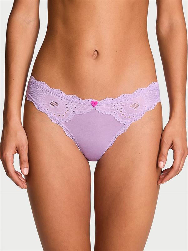 Kalp Biyeli Pamuklu Bikini Külot