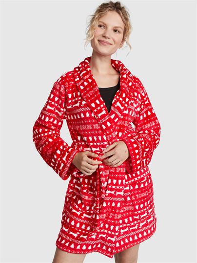 Kısa Cozy Sabahlık