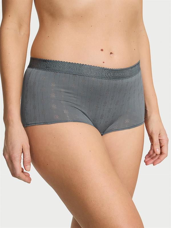 Logo Detaylı Pointelle Boyshort Külot