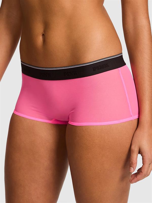 Logolu Tül Boyshort Külot