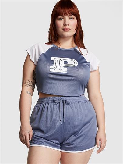 Mesh Tech Raglan Crop Tişört