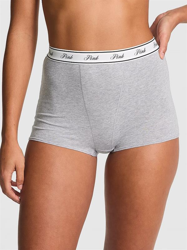 Mikro Logolu Yüksek Bel Boyshort Külot
