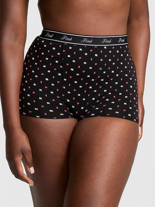 Mikro Logolu Yüksek Bel Boyshort Külot
