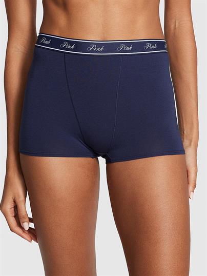 Mikro Logolu Yüksek Bel Boyshort Külot
