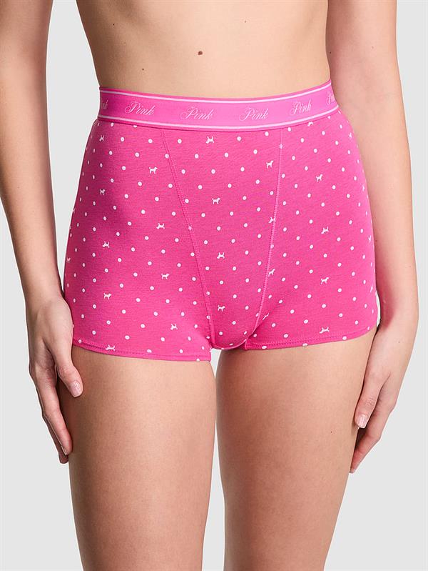 Mikro Logolu Yüksek Bel Boyshort Külot