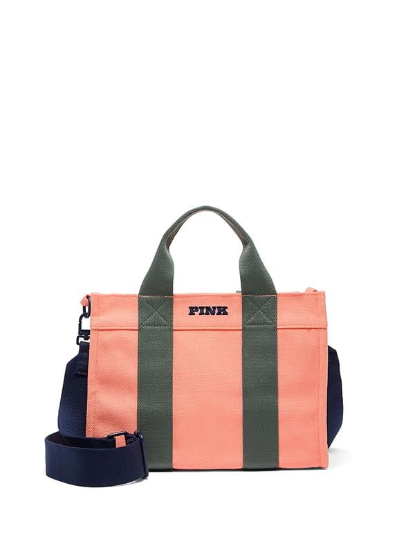 Mini Çapraz Askılı Kanvas Tote Çanta