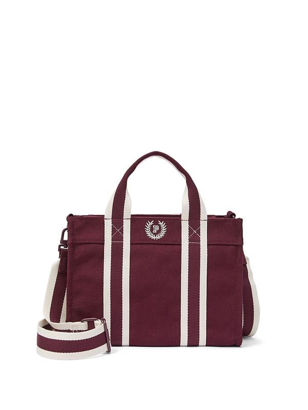 Mini Çapraz Askılı Kanvas Tote Çanta