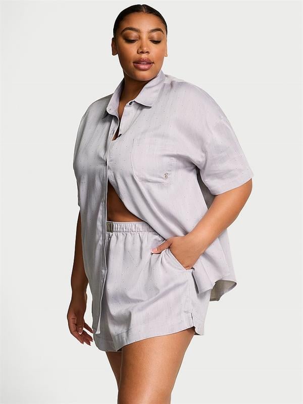 Modal Pamuklu Şortlu Pijama Takımı