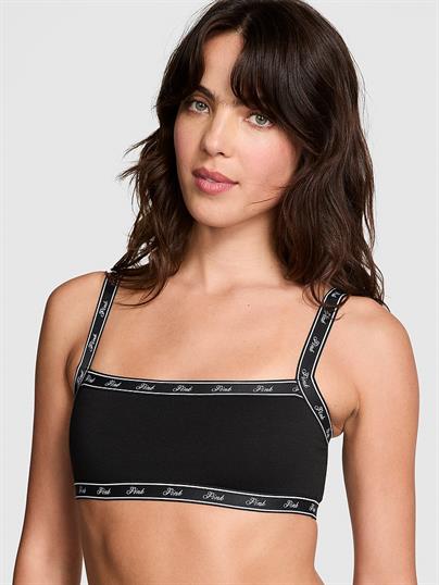 Pamuklu Logolu Düz Yaka Bralet