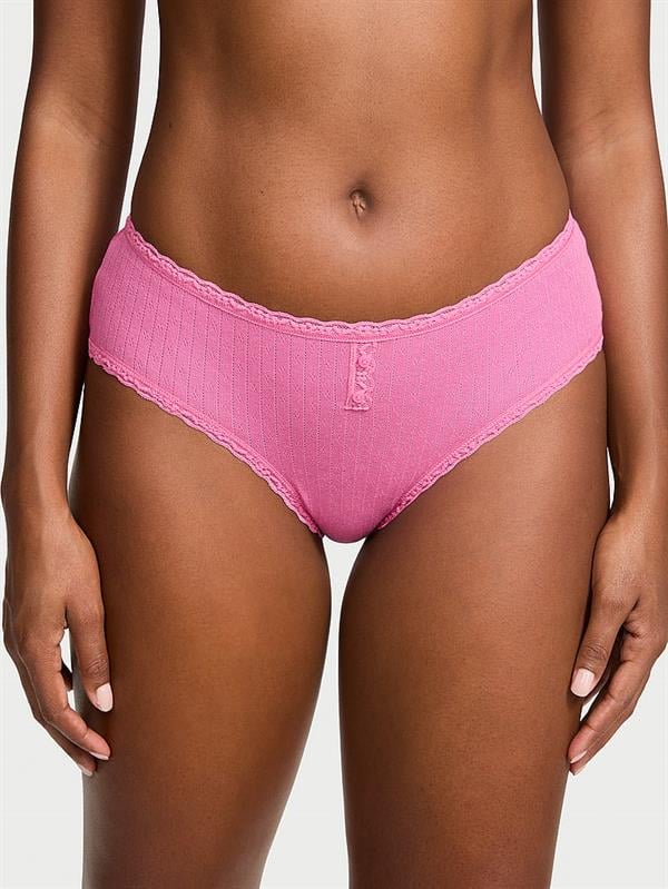 Pamuklu Pointelle Dantelli Cheeky Külot