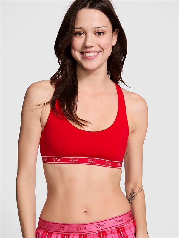 Pamuklu Racerback Logolu Bralet