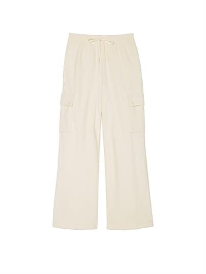 PINK Mikro Polar Geniş Paça Kargo Pantolon