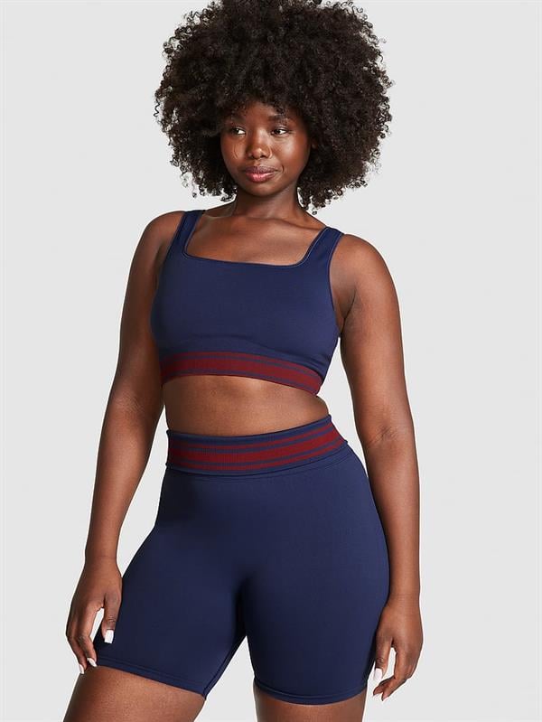 PINK Seamless Katlanabilir Biker Tayt