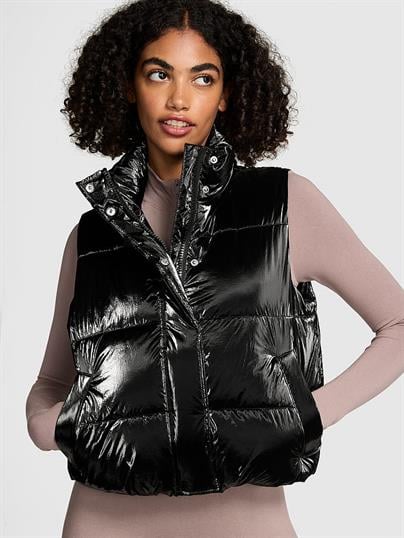 PINK'ten High Shine Marshmallow Puffer Yelek