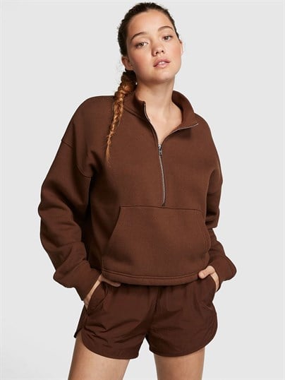 Premium Yarım Fermuarlı Polar Sweatshirt