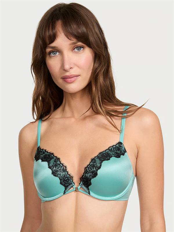 Pürüzsüz Dantelli Push-Up Sütyen
