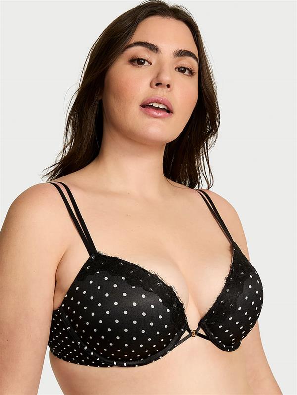 Pürüzsüz Dantelli Push-Up Sütyen